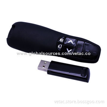 RF Wireless Laser Presenter for PPT, Dimensions 11.5 x 3.7 x 2.5cm